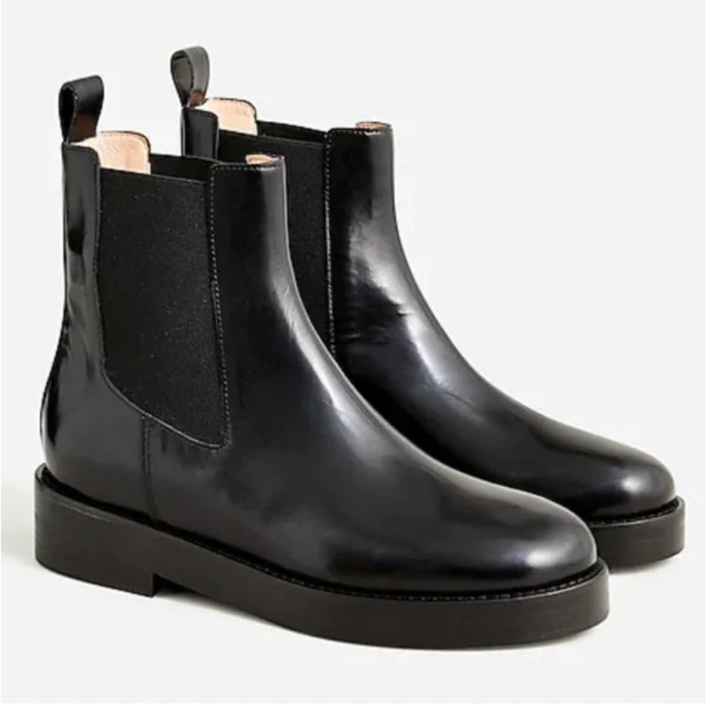 J. Crew Chelsea Boots in Italian Spazzolato Leather